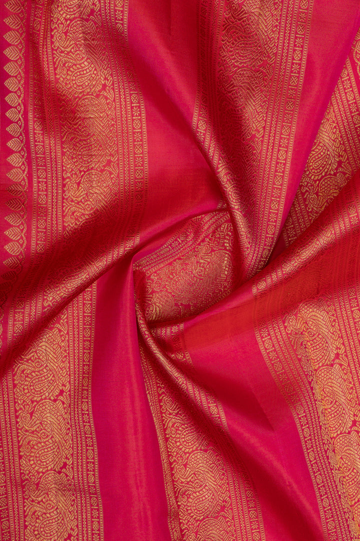 Black stripes pure kanchipuram silk saree