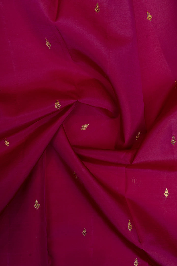 Magenta traditional pure kanchipuram silk saree