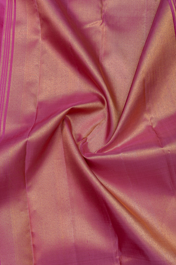 Pink box checks 8 Kol pure kanchipuram silk saree