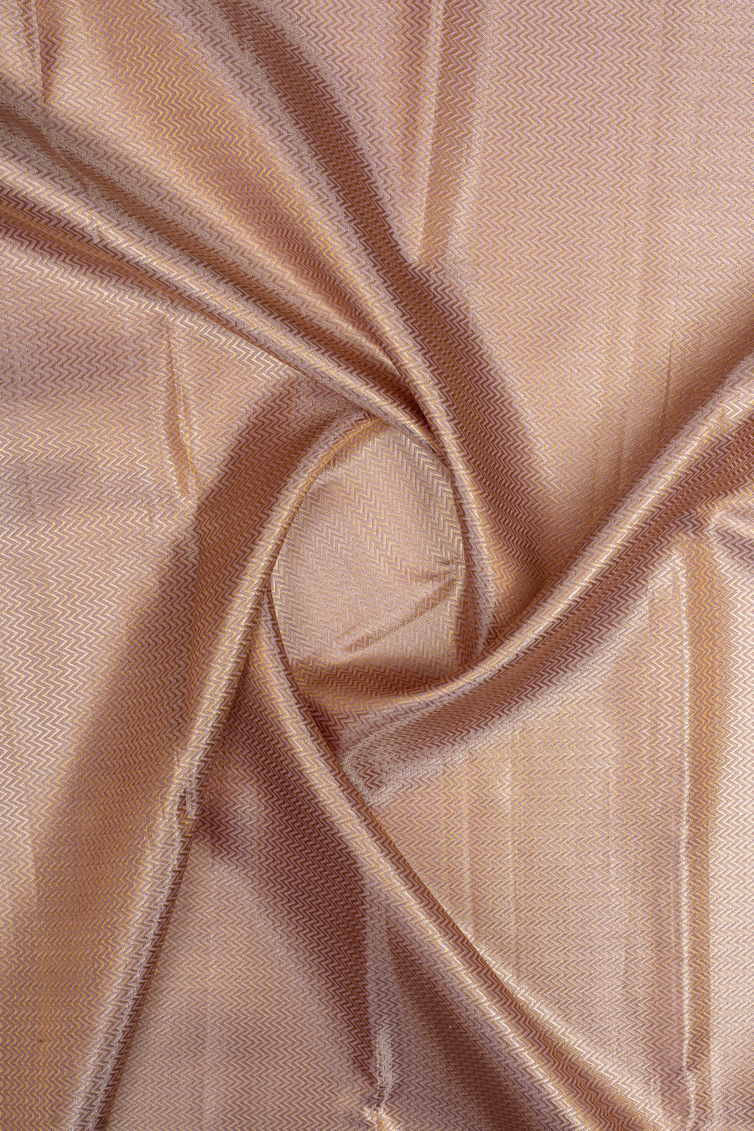 Gold and lilac brocade pure kanchipuram silk saree
