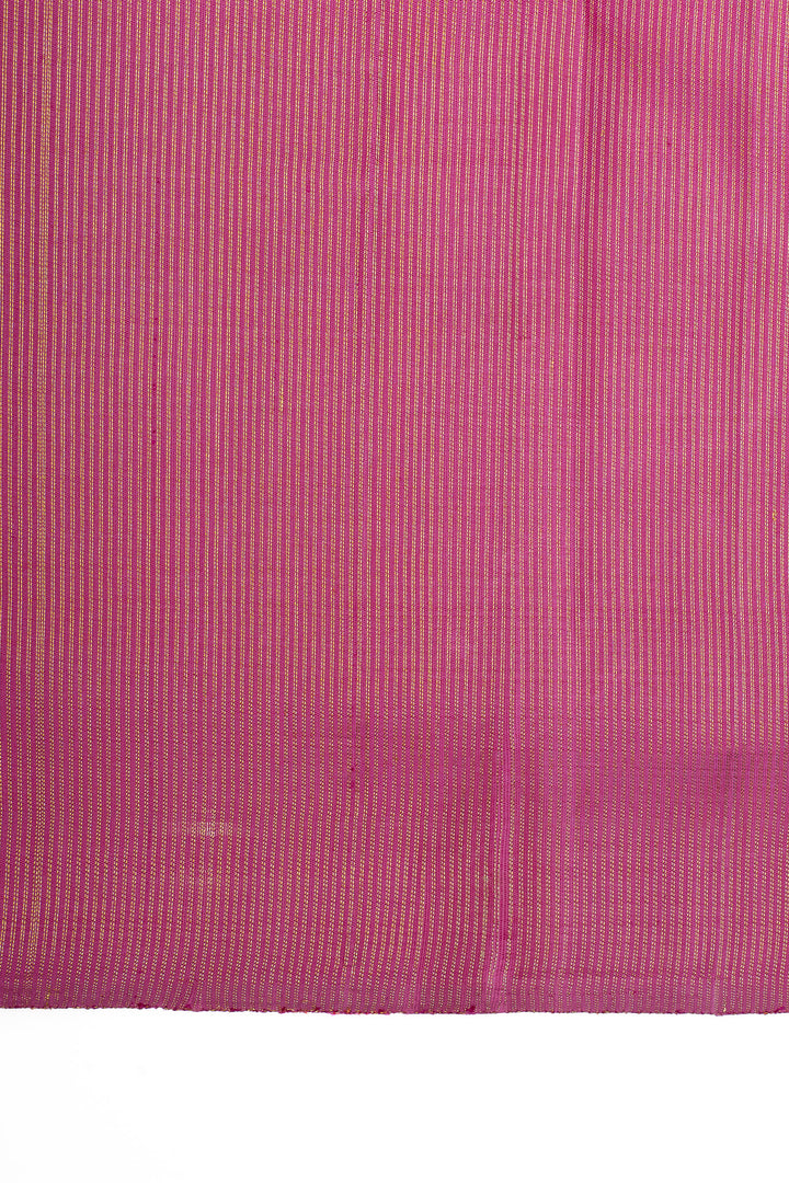 Pink box checks 8 Kol pure kanchipuram silk saree