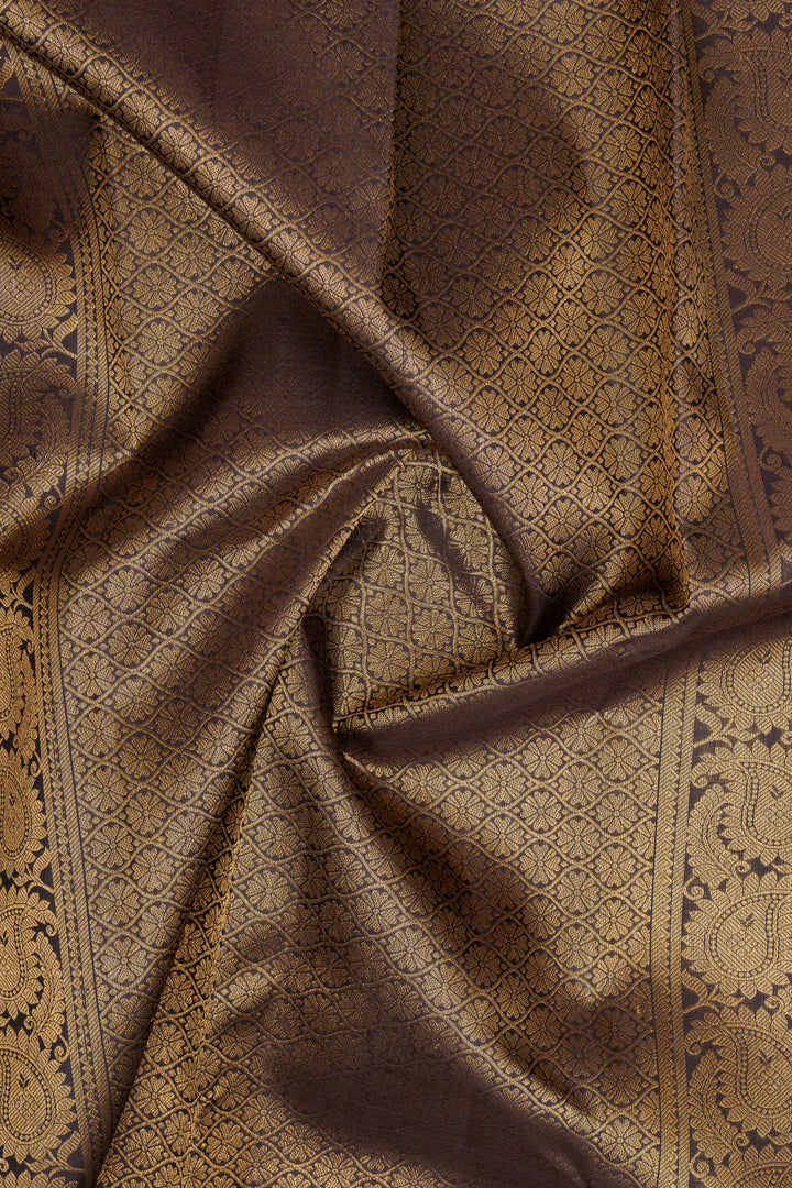 Mehandi green traditional pure kanchipuram silk saree