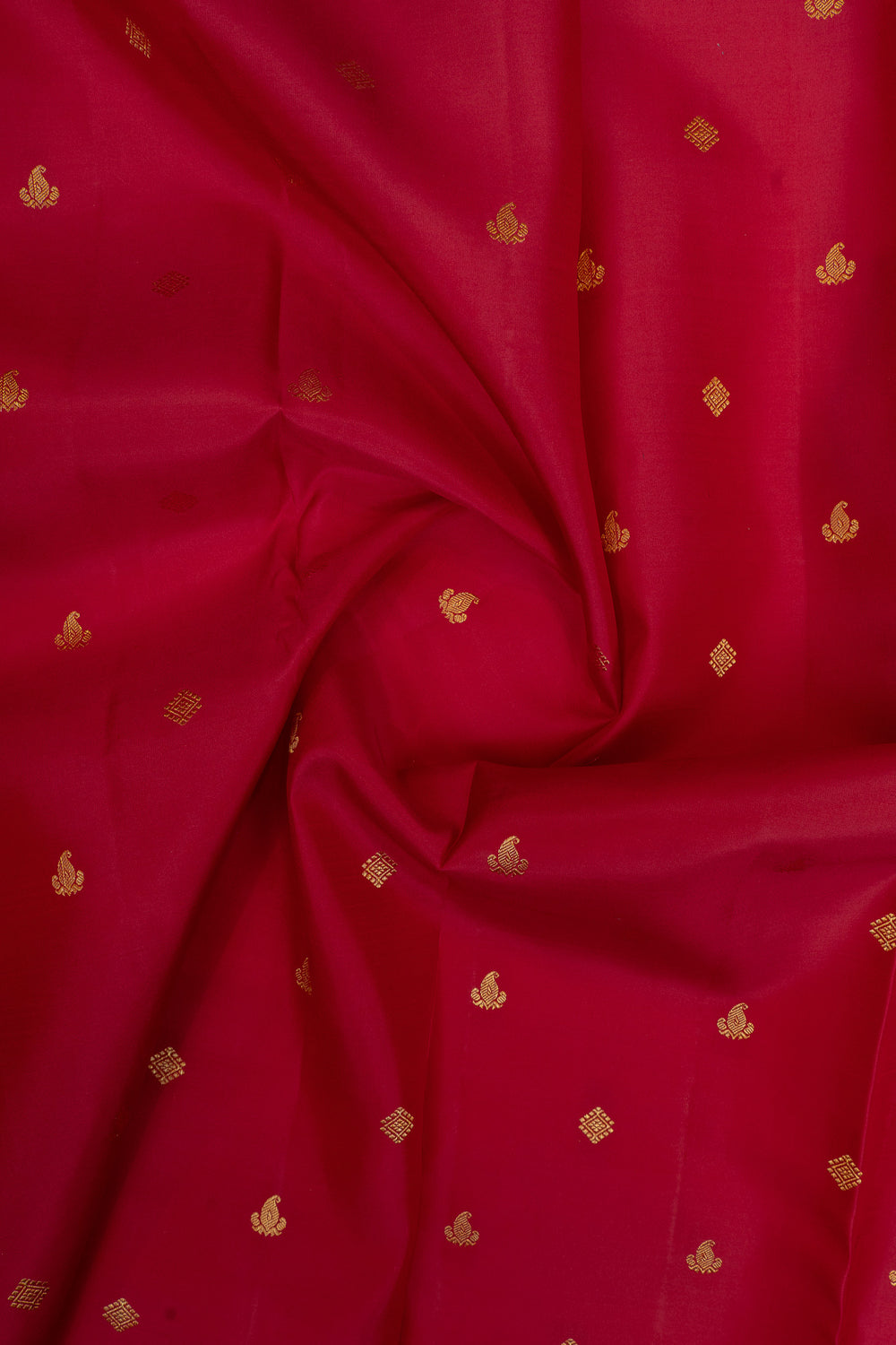 Red and black traditional pure kanchipuram silk saree