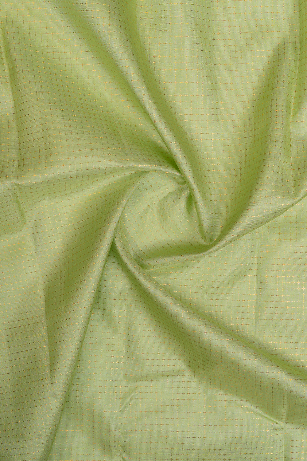 Pastel green stripes pure kanchipuram silk saree