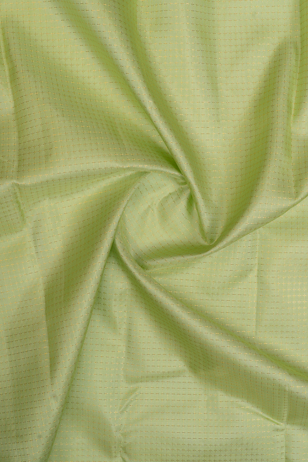 Pastel green stripes pure kanchipuram silk saree