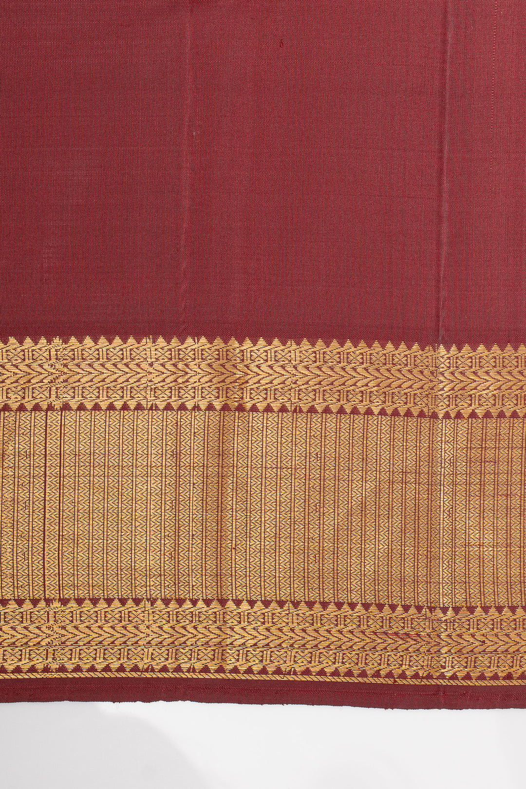 Maroon traditional pure kanchipuram silk saree