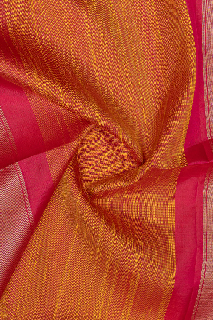 Peacock blue Ganga jamuna pure soft silk saree