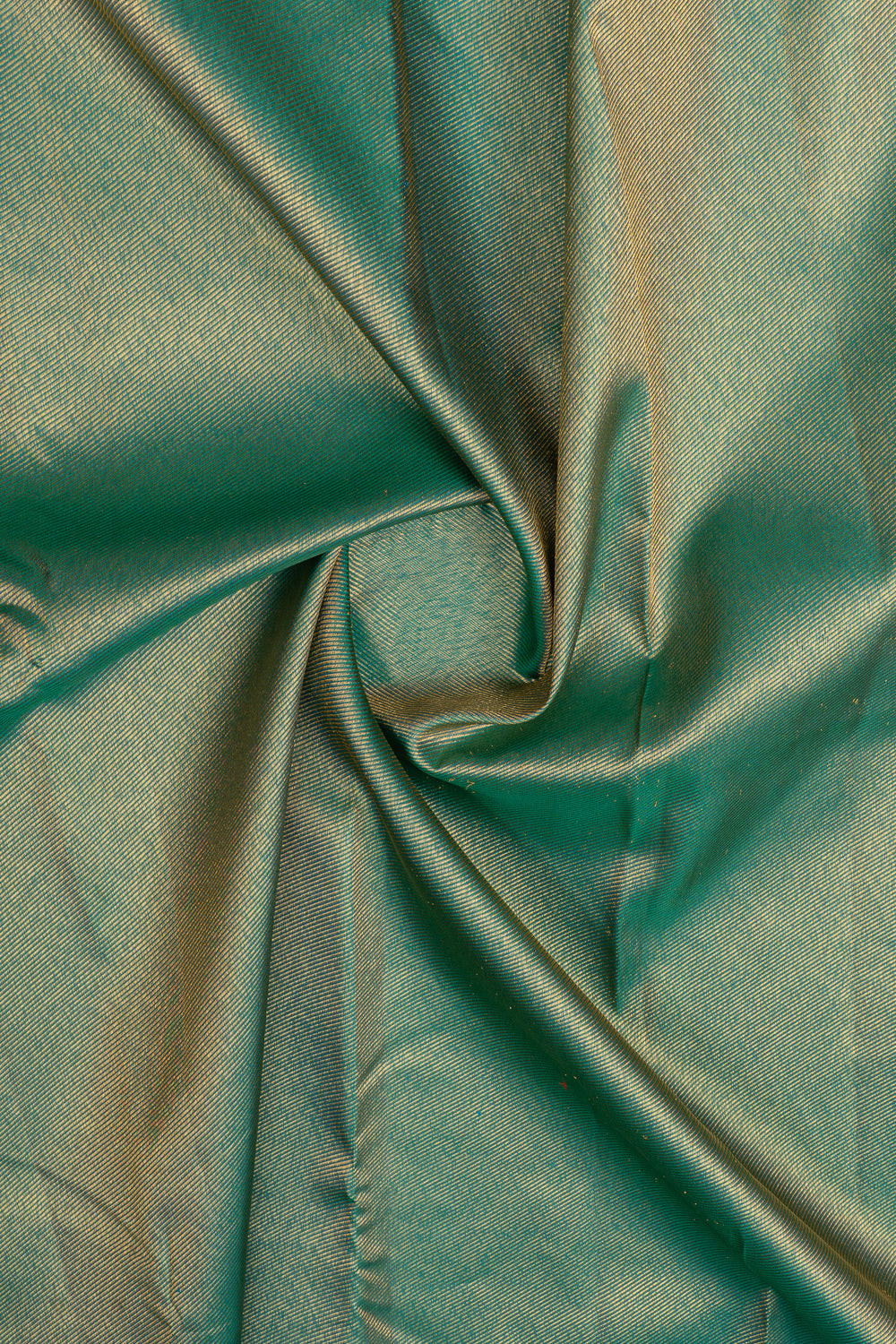 Peacock blue temple brocade pure kanchipuram silk saree