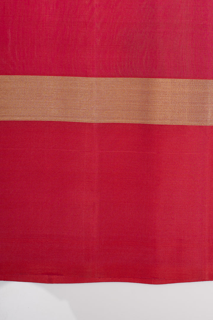 Peacock blue Ganga jamuna pure soft silk saree