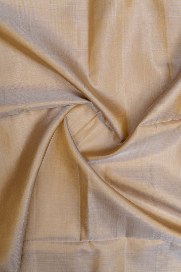 Cream traditional pure soft silk saree