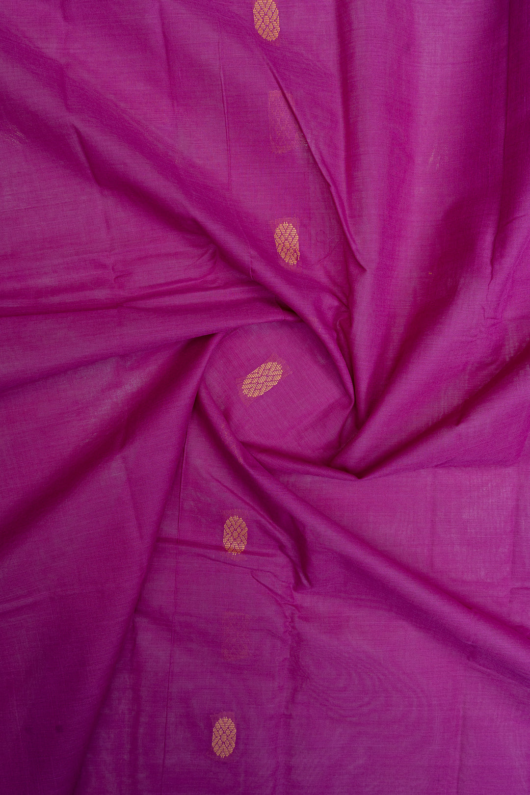Magenta threadwork pure cotton silk saree