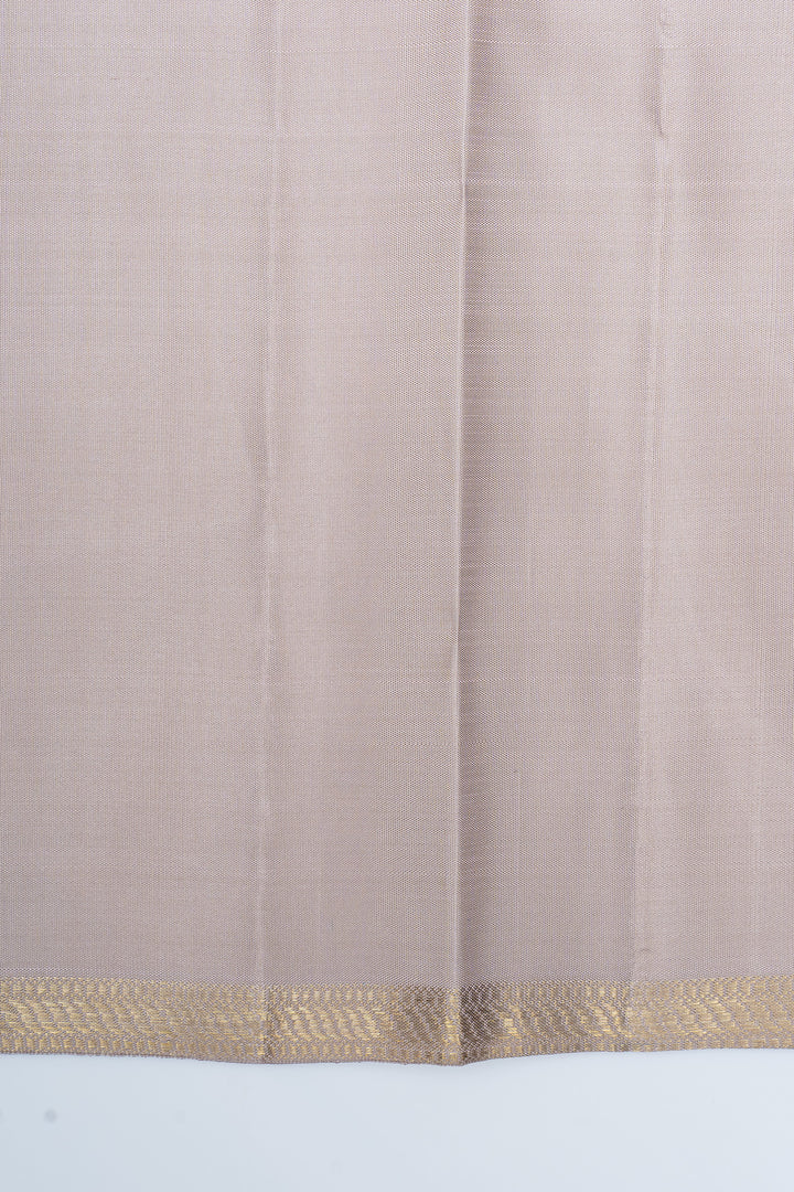 Silver gold and pastel green Mupagam 8 Kol pure kanchipuram silk saree