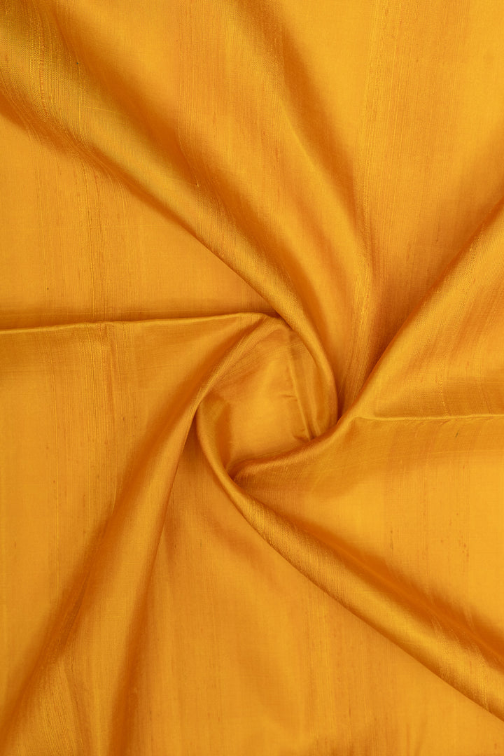 Yellow dupian raw silk Ganga Jamuna pure soft silk saree
