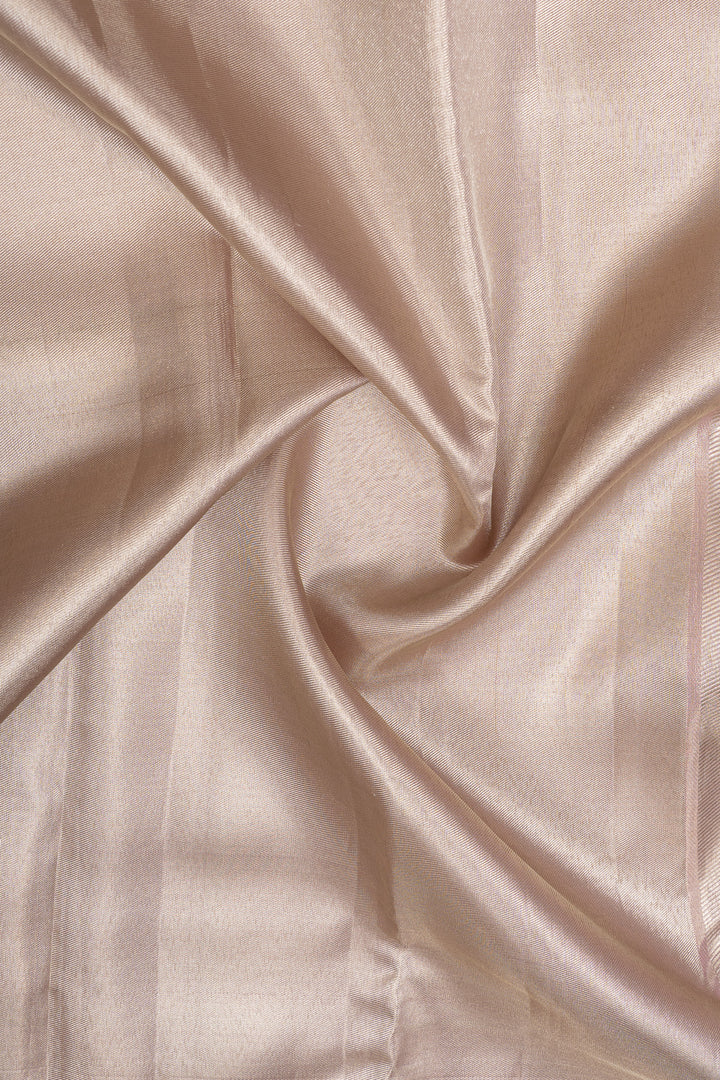 Baby pink and purple tissue pure designer pure kanchipuram silk saree