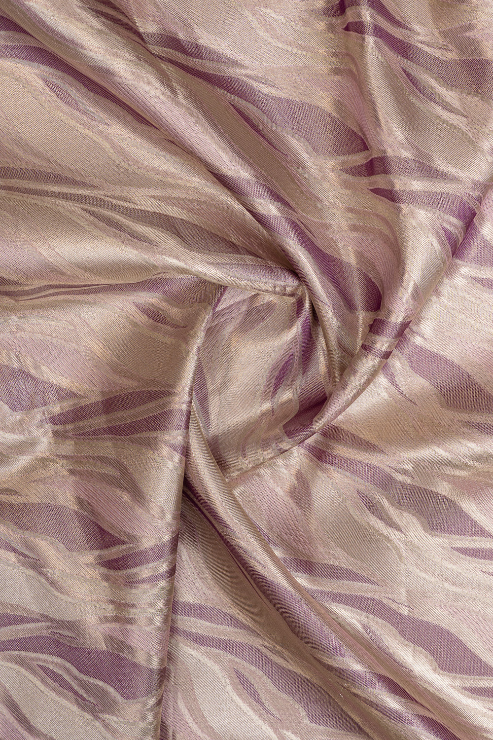 Baby pink and purple tissue pure designer pure kanchipuram silk saree
