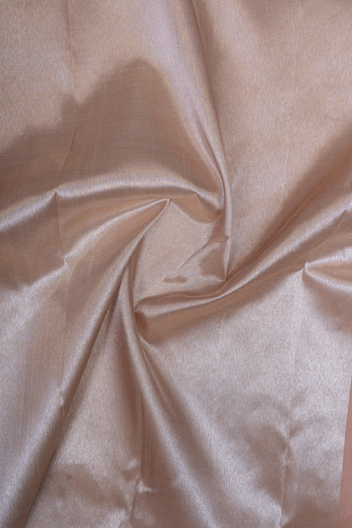 Peach and silver concept 8 Kol Kanchipuram silk saree