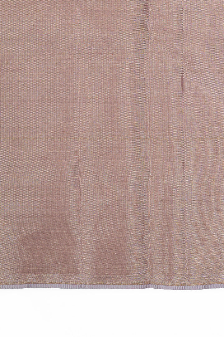 Baby pink and purple tissue pure designer pure kanchipuram silk saree