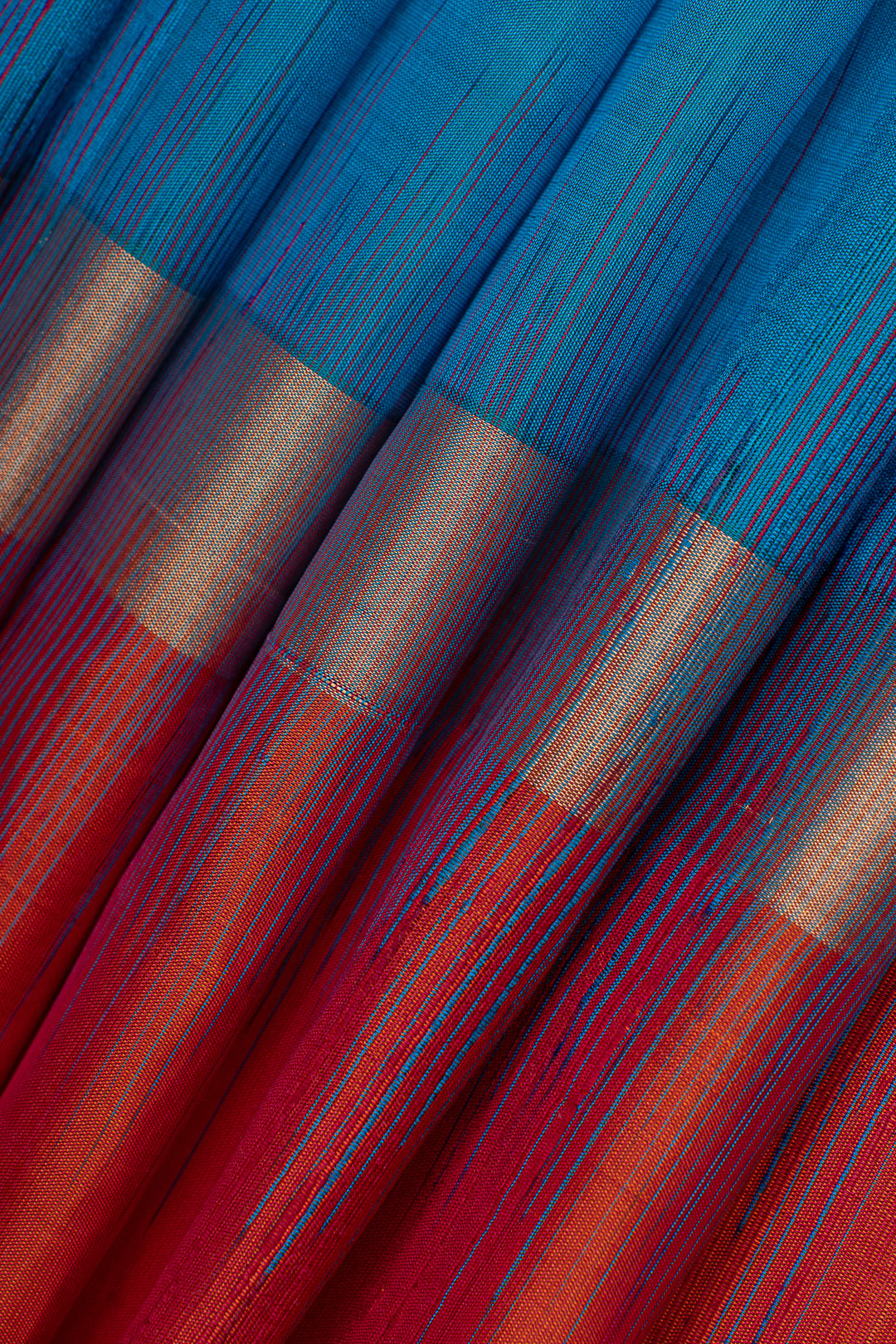 Peacock blue traditional pure soft silk saree