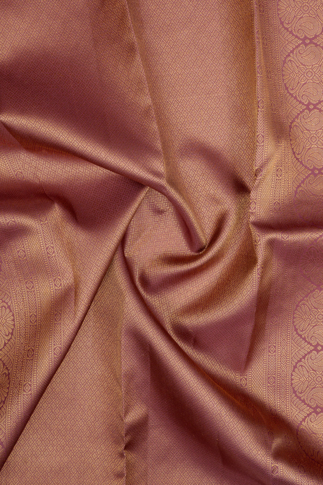 Purple brocade pure kanchipuram silk saree