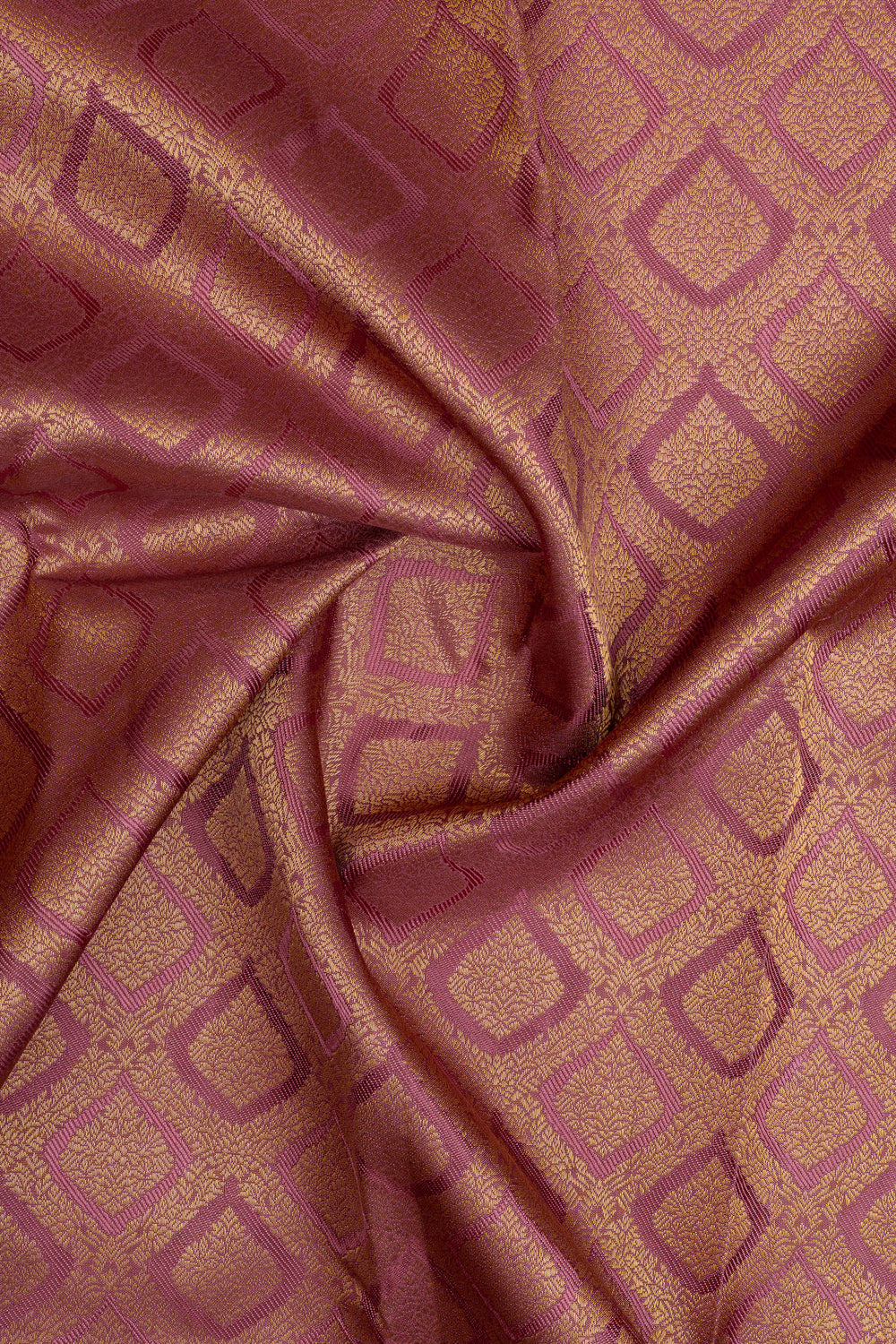 Purple brocade pure kanchipuram silk saree