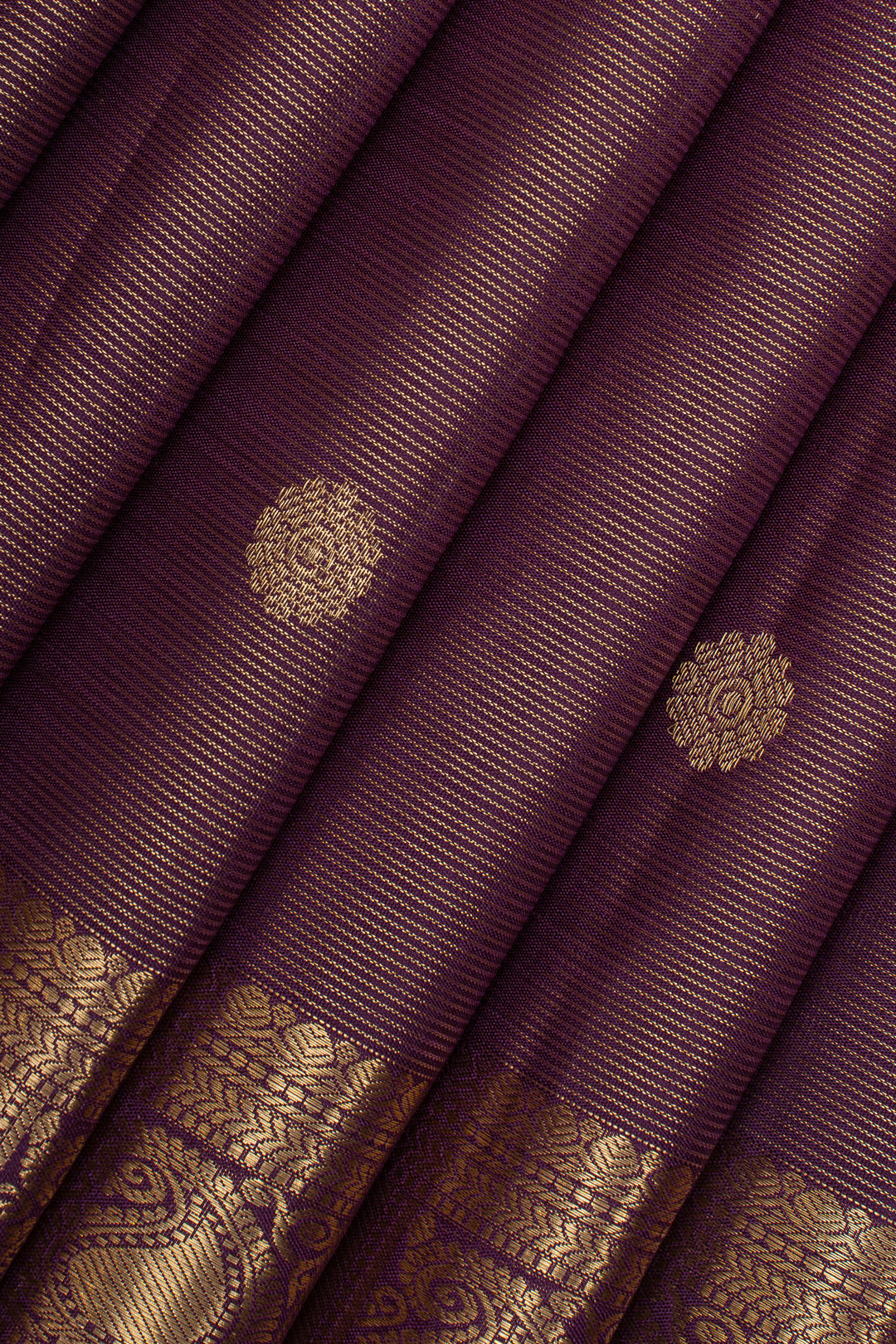 Purple Vairaoosi  pure kanchipuram silk sare