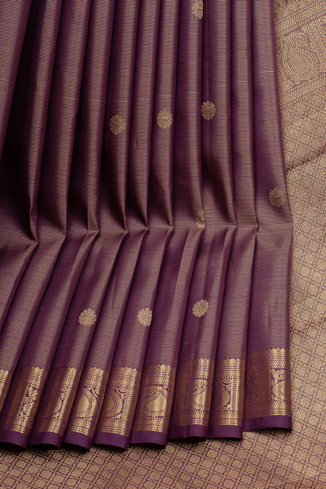 Purple Vairaoosi  pure kanchipuram silk sare
