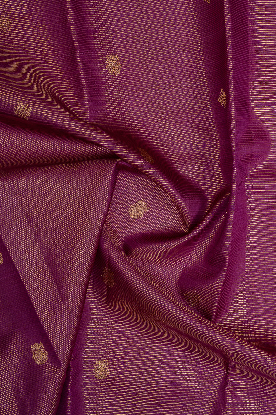 Purple stripes pure kanchipuram silk saree