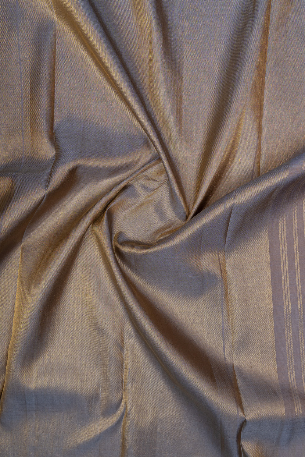 Greige 8 Kol pure Kanchipuram silk saree