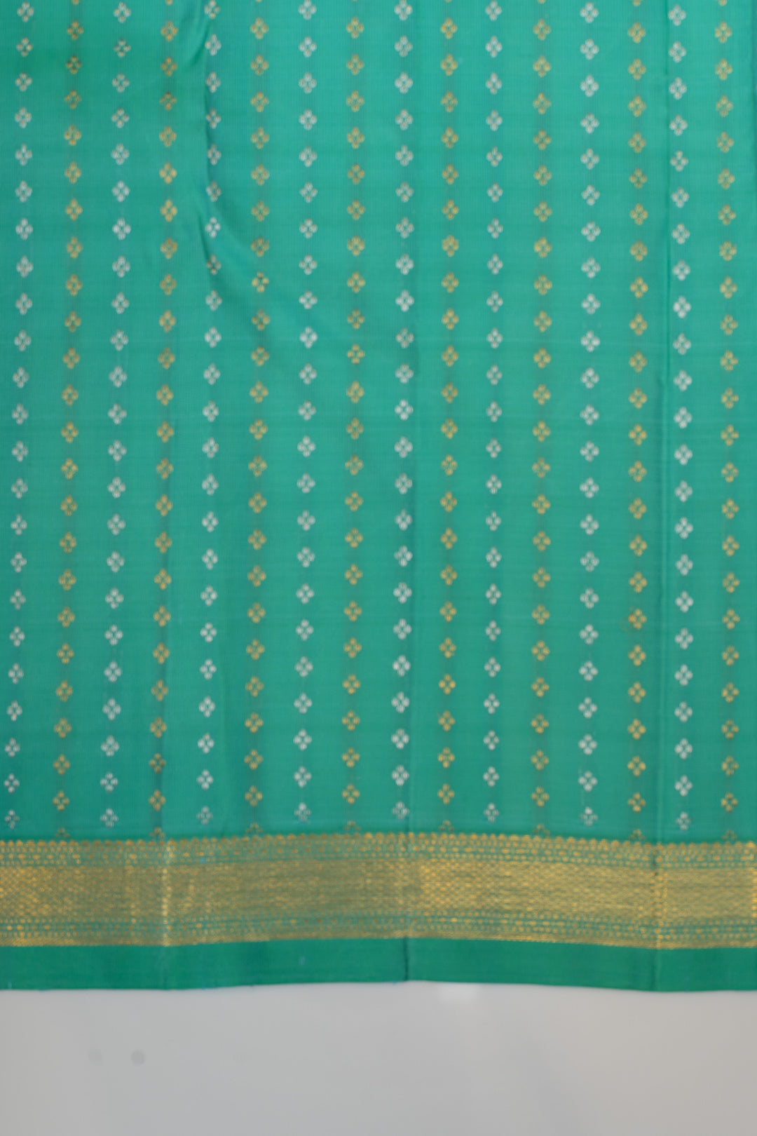 Green ikat Kanchipuram pure silk saree