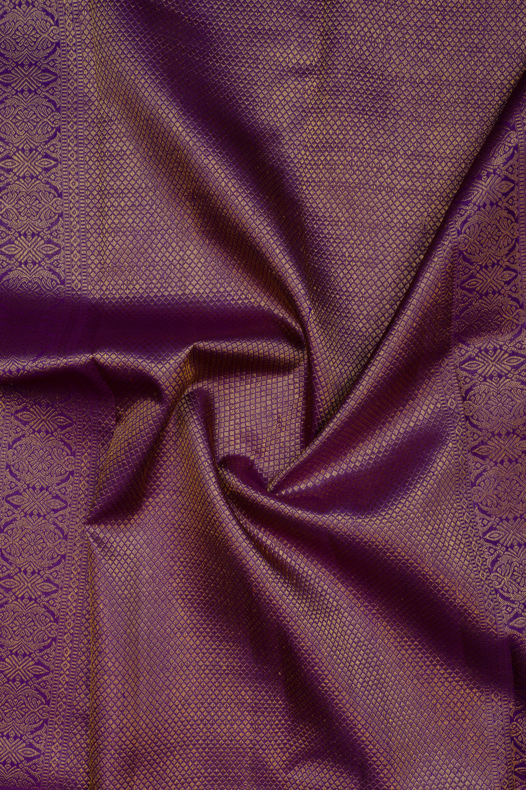 Pastel & purple pink veldhari thread stripes pure kanchipuram Silk saree