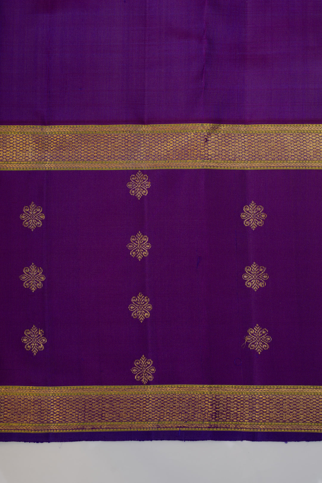 Pastel & purple pink veldhari thread stripes pure kanchipuram Silk saree