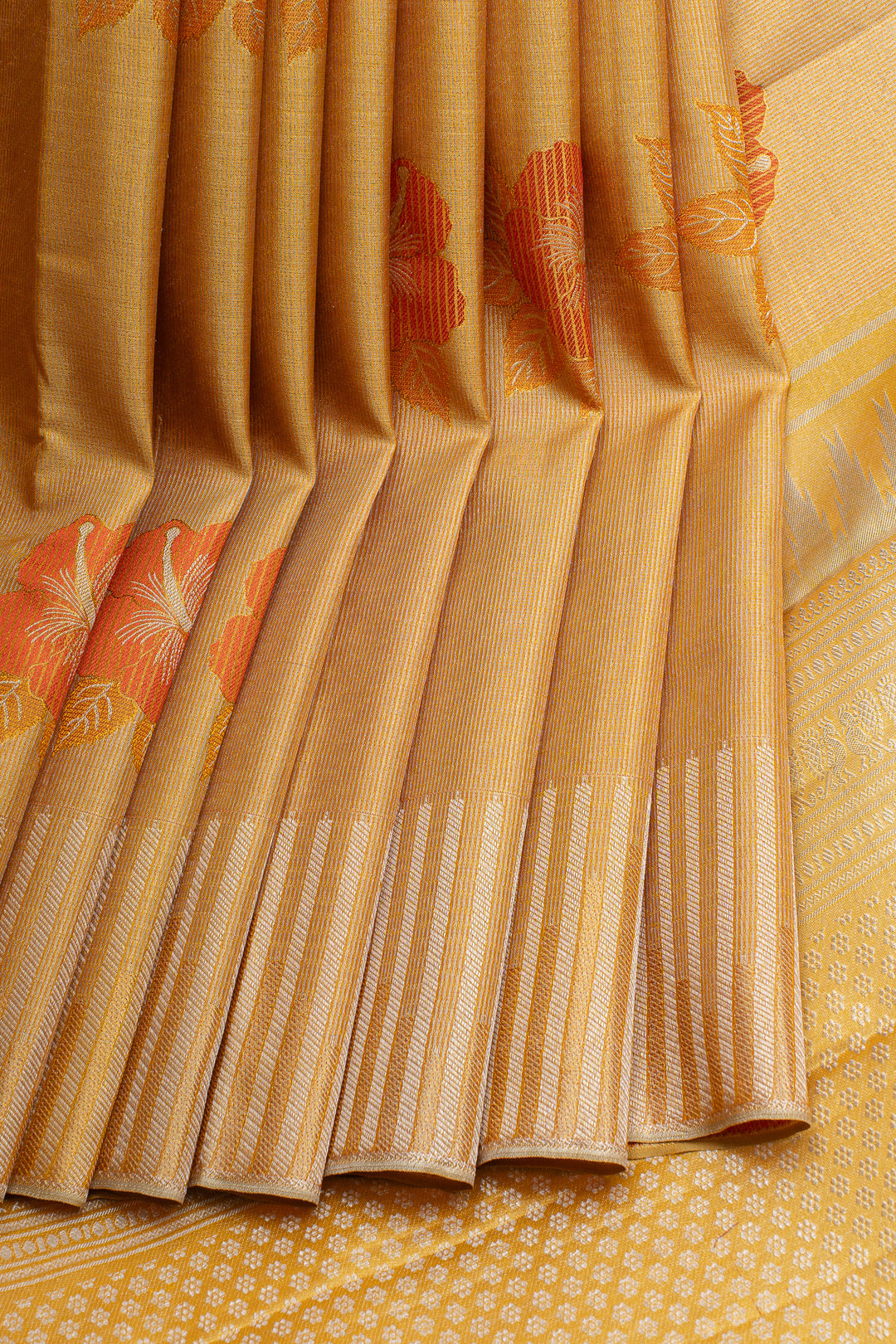 Gold tissue designer pure kanchipuram silk saree