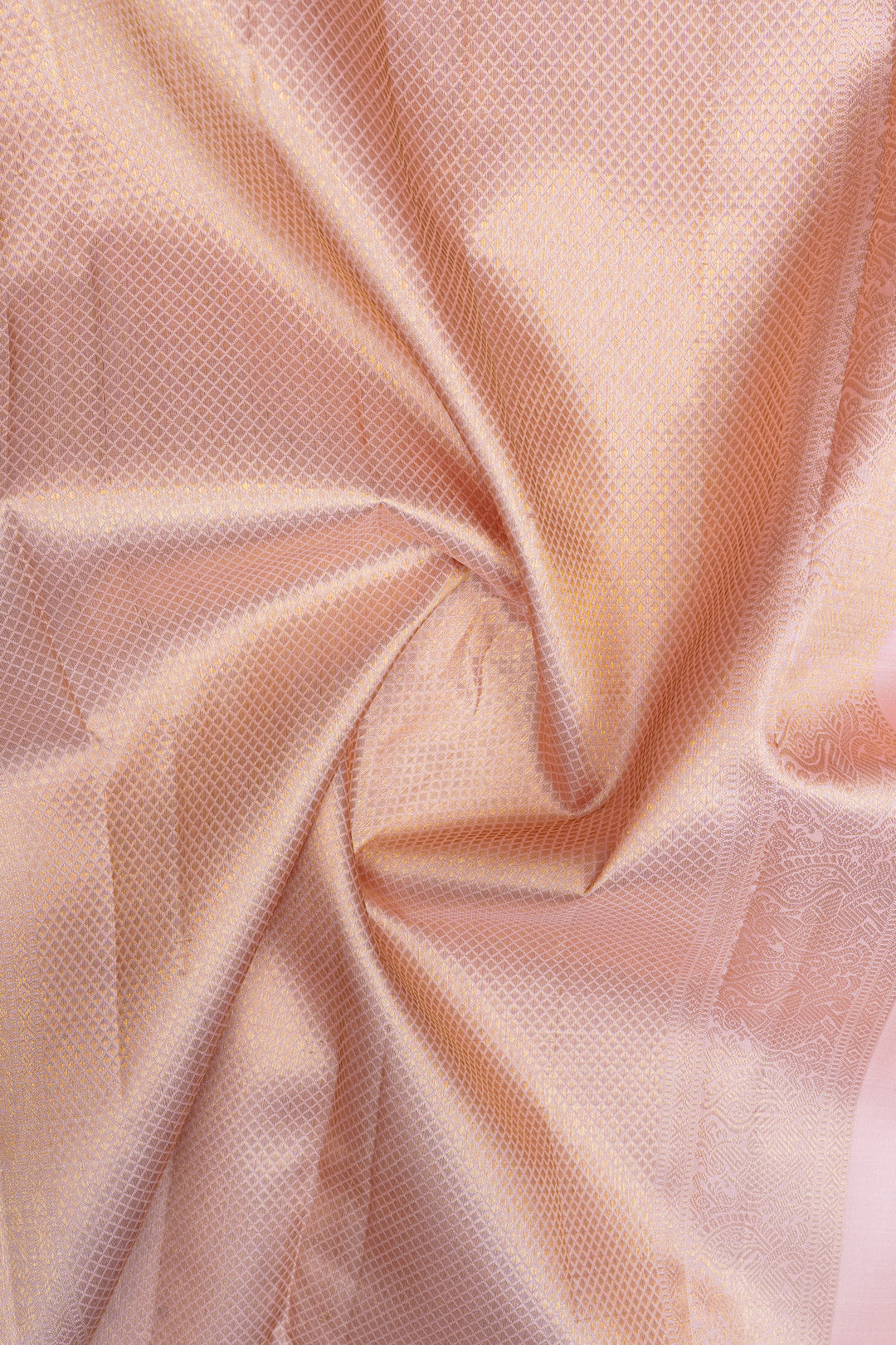 Maroon and pink zari checks pure kanchipuram silk saree