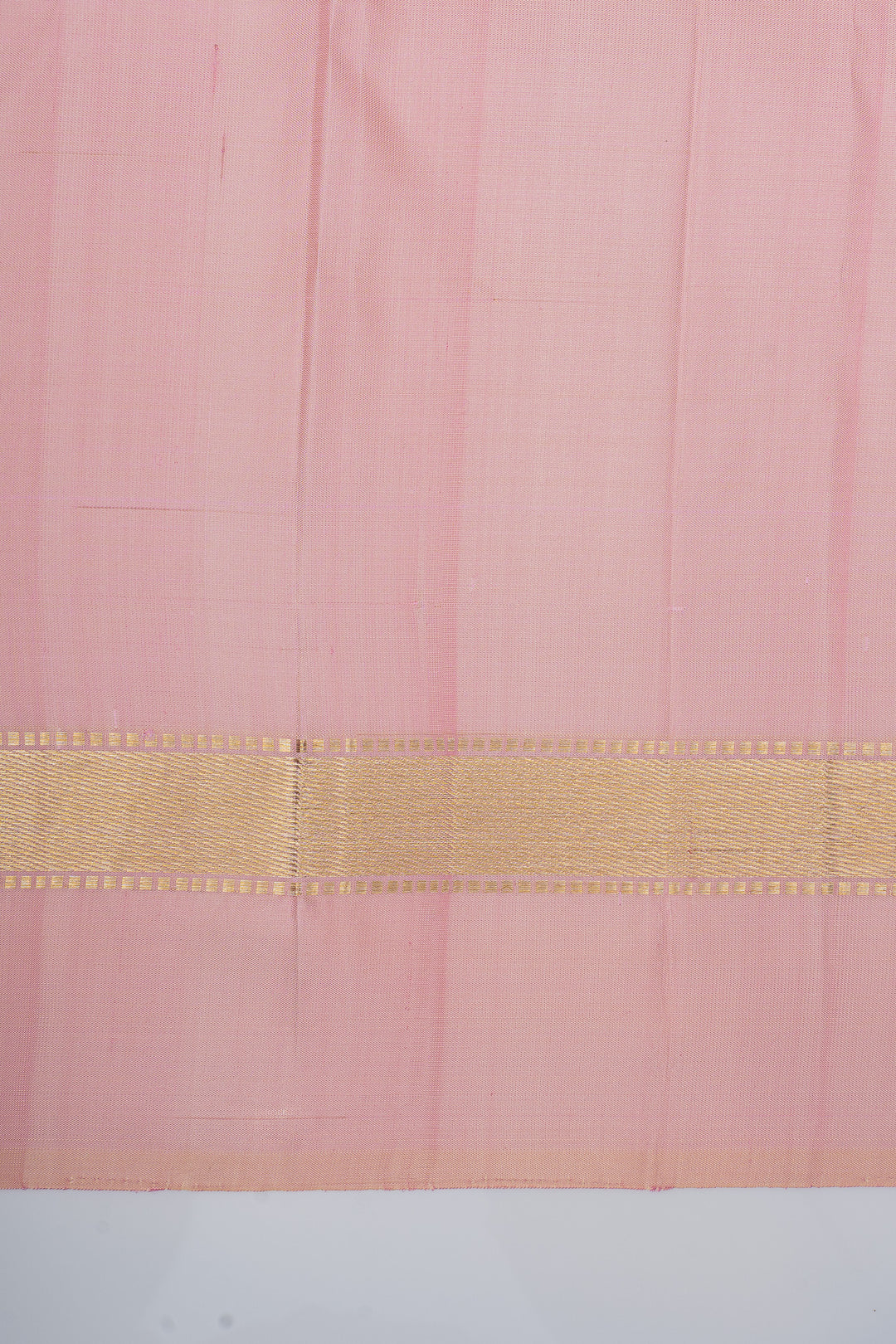 Light pink and gold traditional  pure kanchipuram silk saree