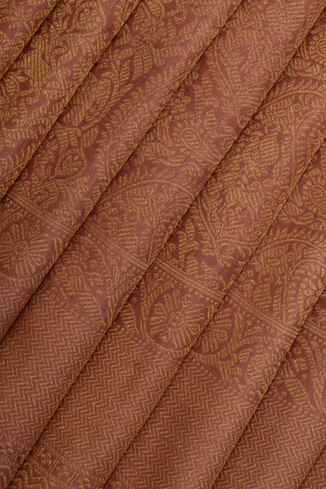 Apricot peach paisley vanasingaram brocade  pure kanchipuram silk saree