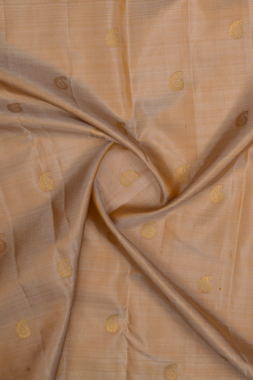 Sandal beige and  maroon traditional pure kanchipuram silk saree