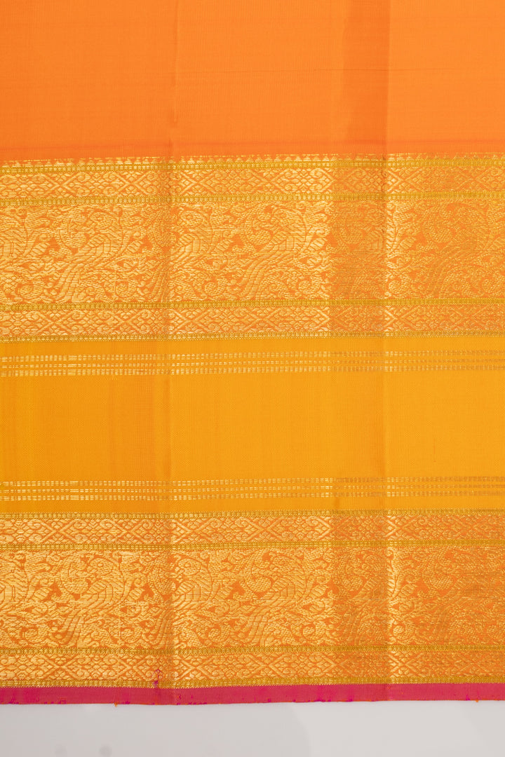 Purple shot colour pure kanchipuram silk saree