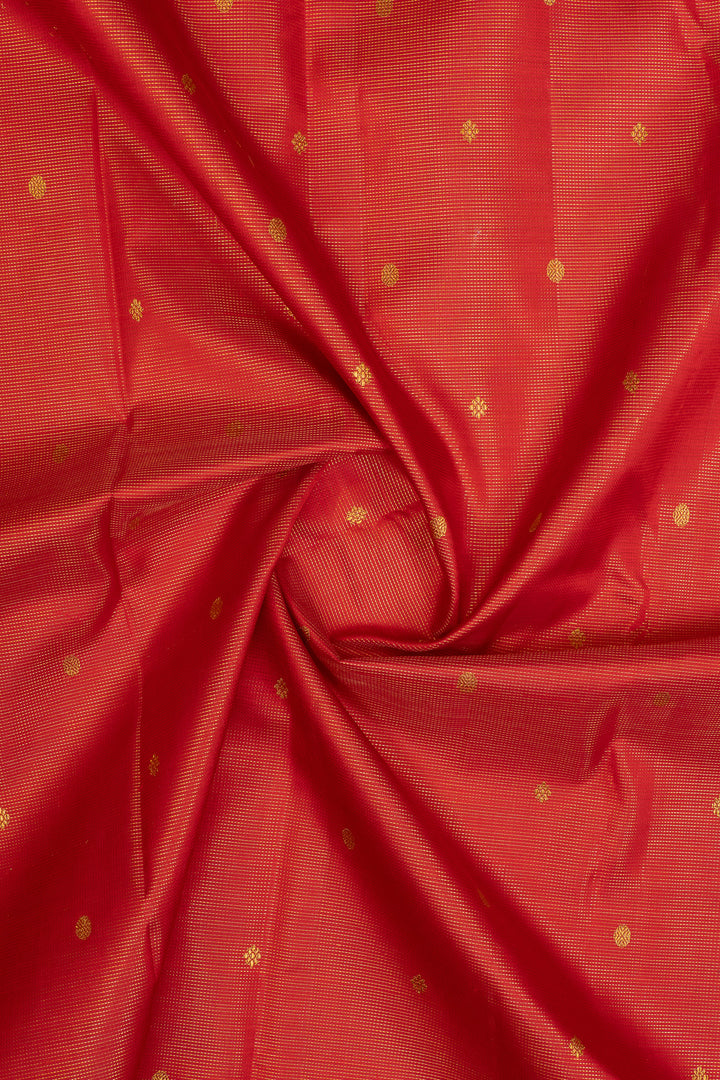 Red and blue Vairaoosi  pure kanchipuram silk saree