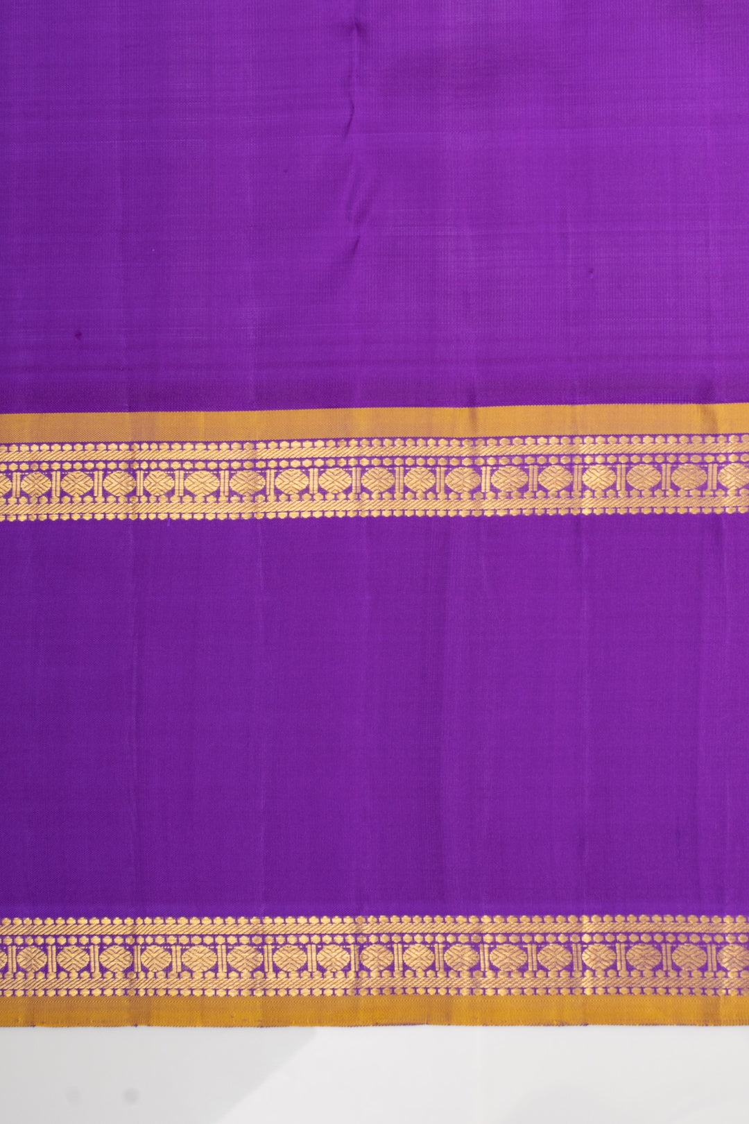 Lotus pink and purple plus veldhari checks pure kanchipuram silk saree