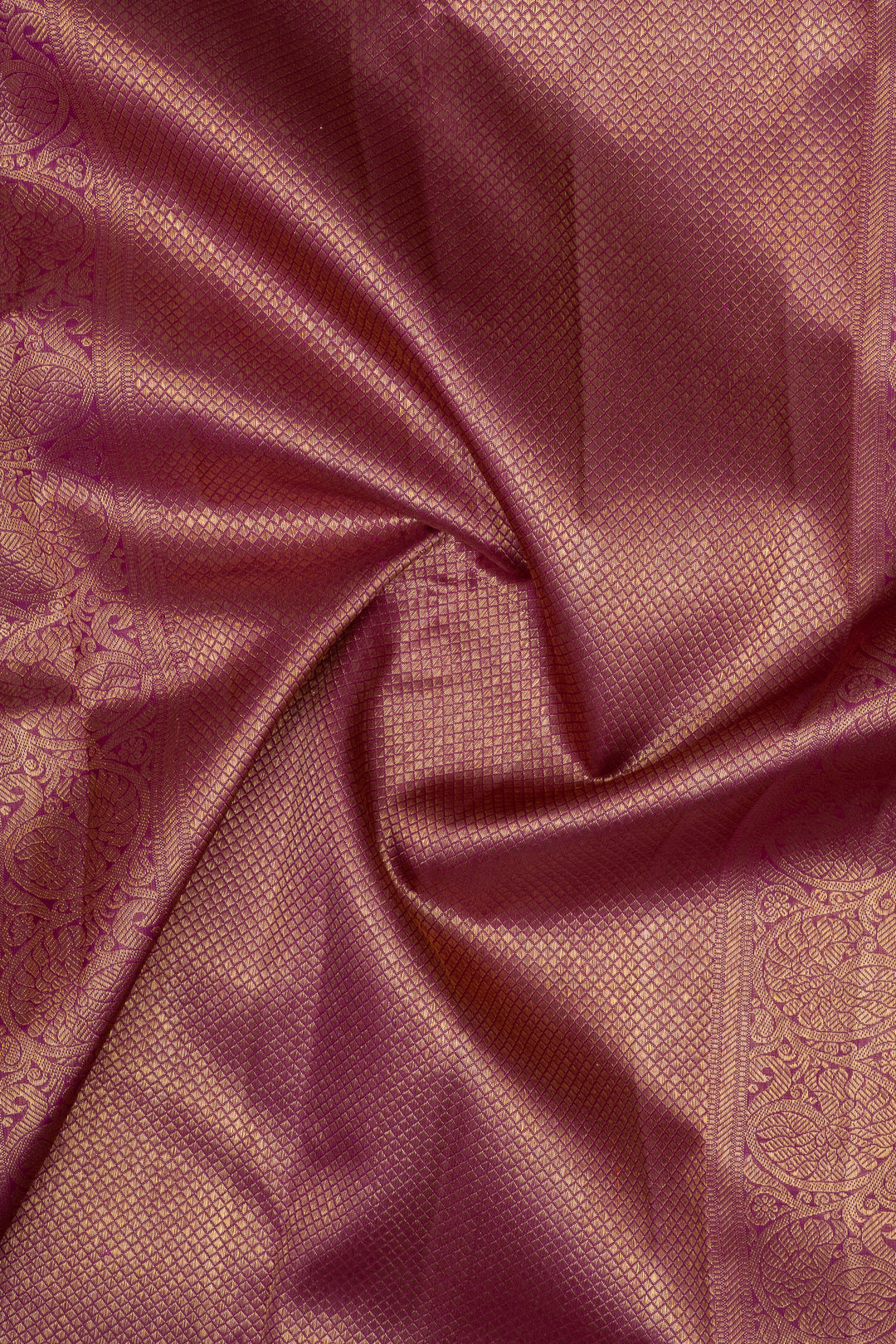 Pink rangkat pure kanchipuram silk saree