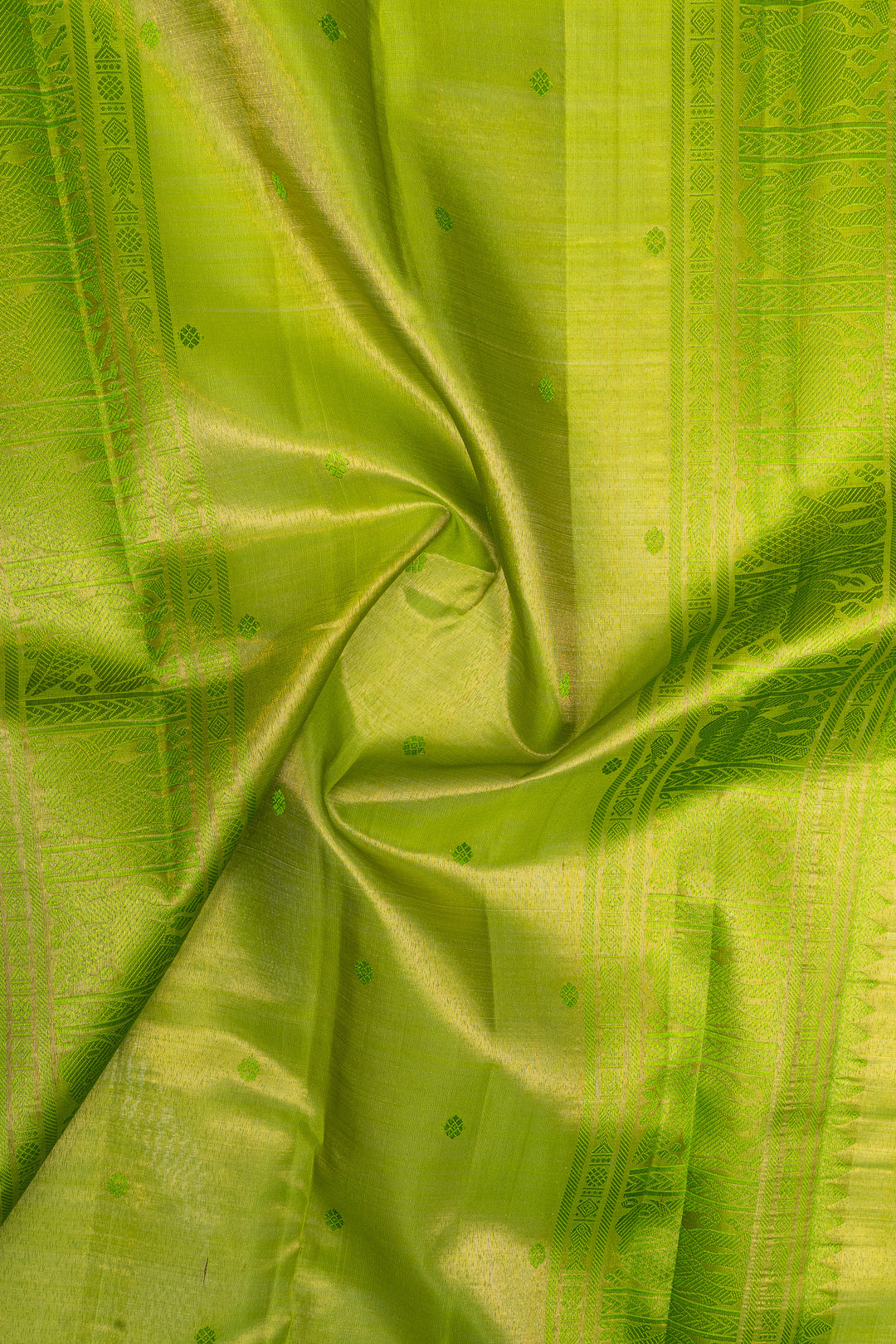 Purple and green traditional pure kanchipuram silk saree