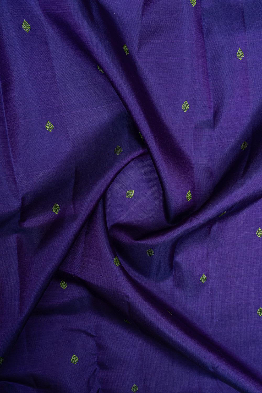 Purple and green traditional pure kanchipuram silk saree