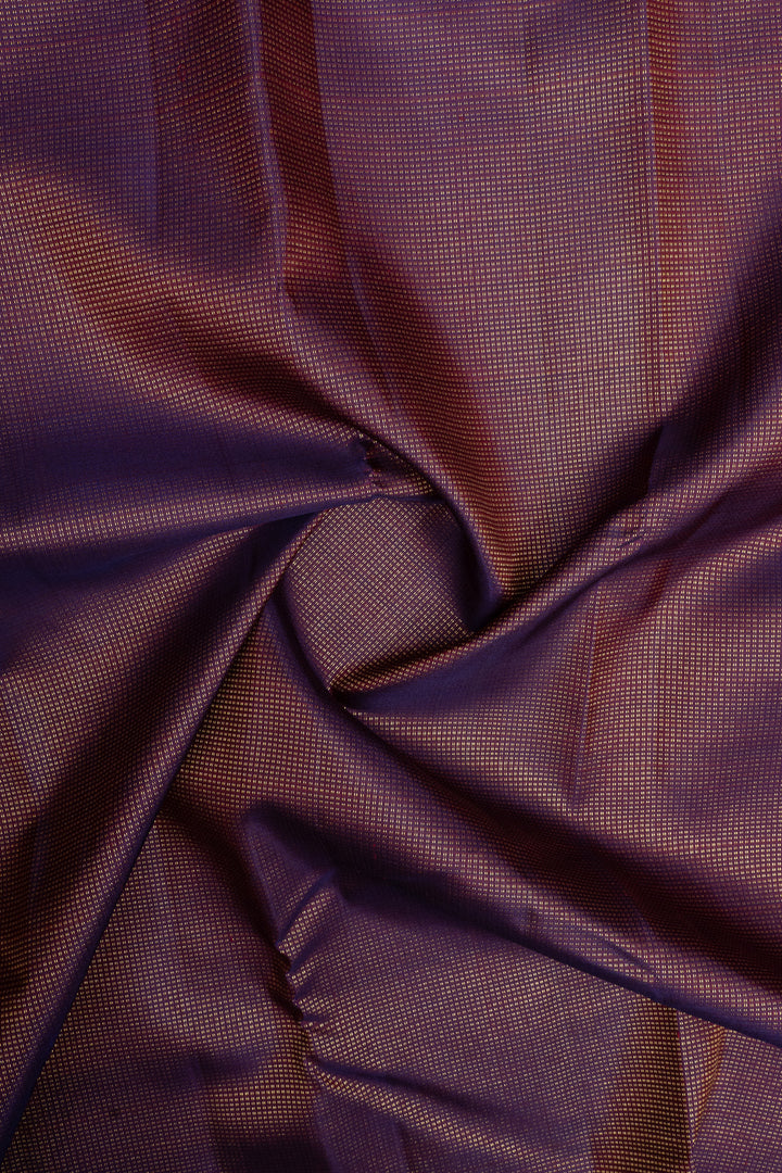 Purple Muthu Zari checks pure kanchipuram silk saree