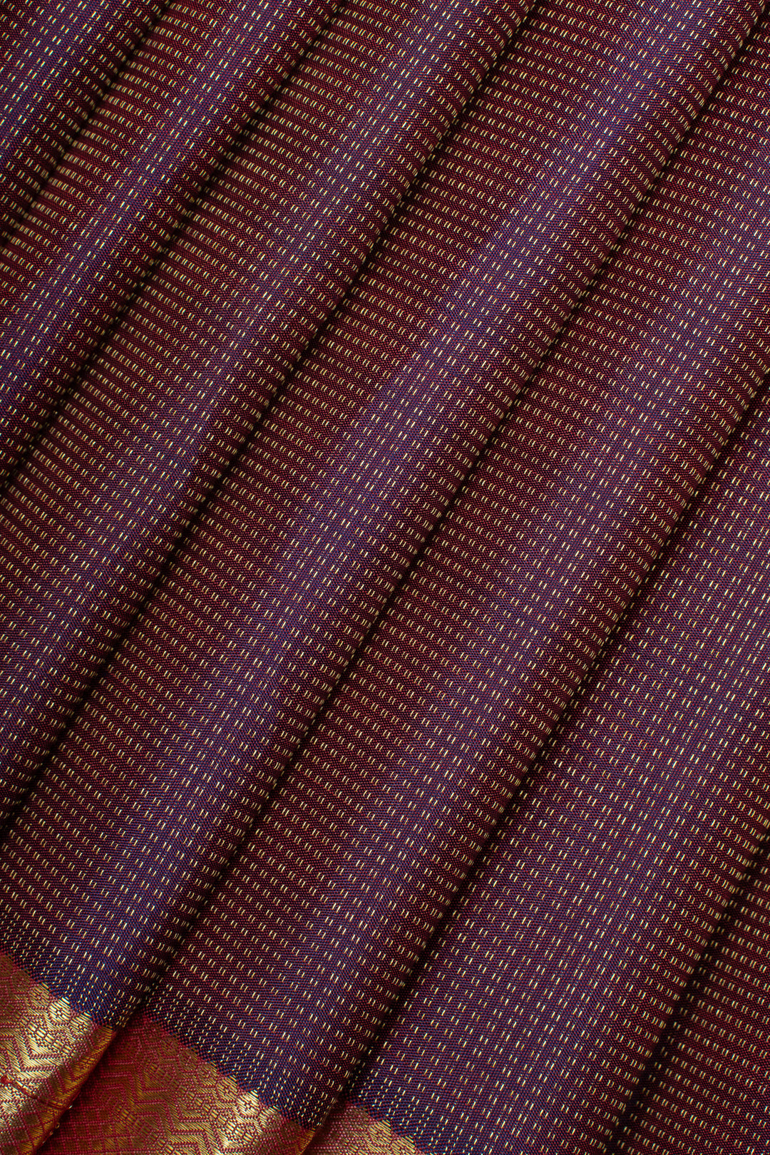Purple Muthu Zari checks pure kanchipuram silk saree