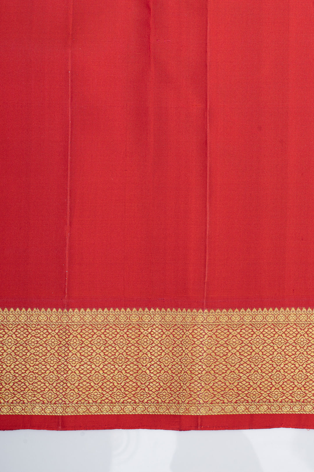 MS blue and red traditional pure kanchipuram silk saree