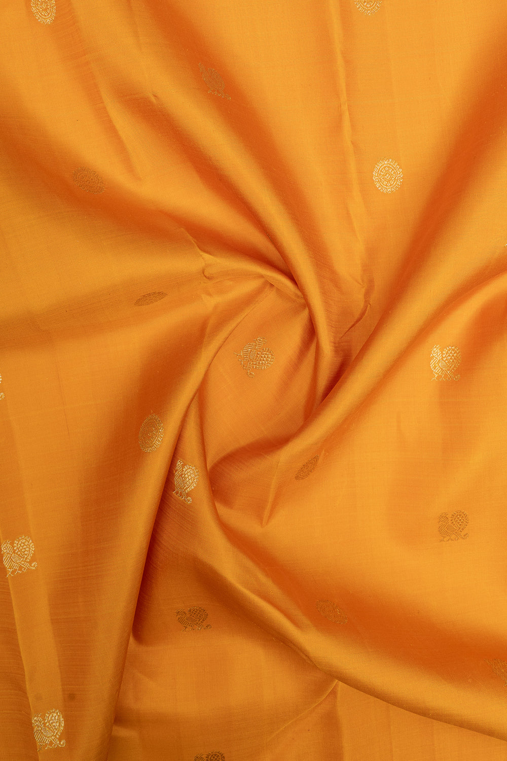 Orange and purple traditional pure kanchipuram silk saree