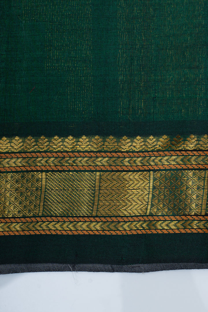 White threadwork pure silk cotton saree