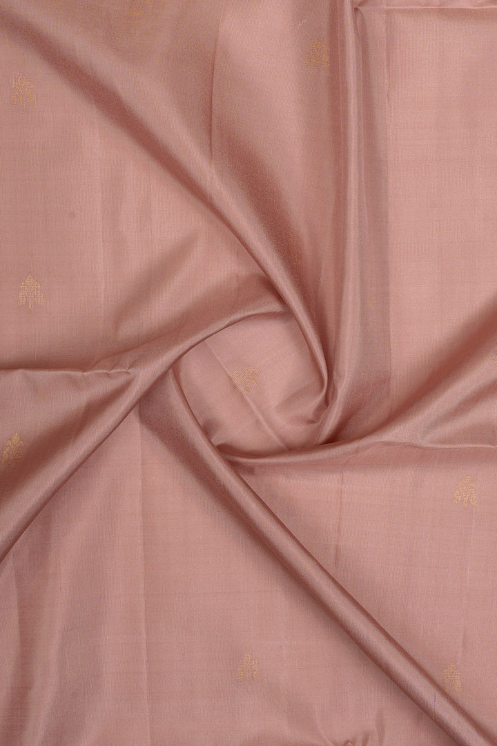 Mauve traditional pure soft silk saree