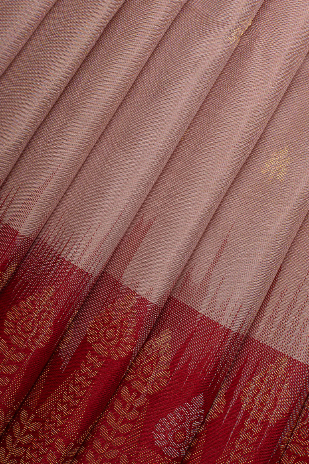 Mauve traditional pure soft silk saree