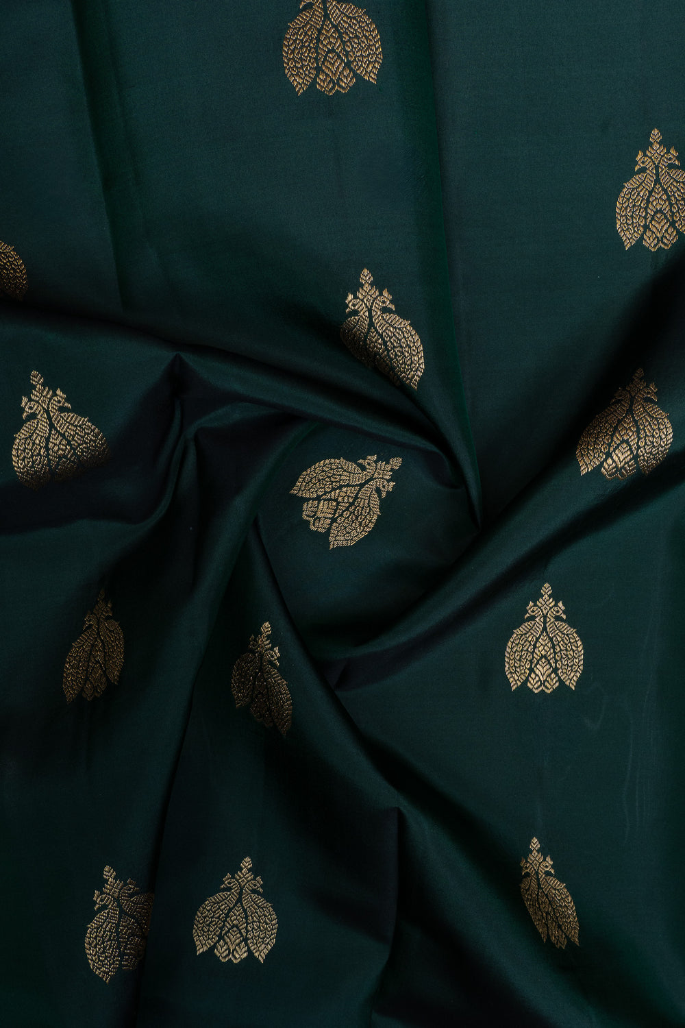 Green and pink rettai pettu pure kanchipuram silk saree